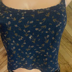 Free People Intimately One Of The Girls Small Navy Floral Brami Top Photo 3