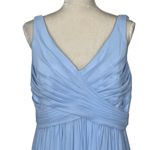 David's Bridal David’s Bridal Ice Blue Cowl Neck Special Occasion Dress Women’s Size 14 Mesh Photo 2