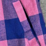 Little Donkey Andy Shirt Womens XS Pink Blue Plaid‎ Power Dry Flannel Shacket Photo 5