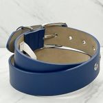 Target  Blue Faux Leather Grommet Belt Size XS Photo 3