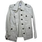 CAbi  #5659 Women's White Kenya Safari Utility Military Jacket Size Medium Photo 1