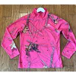 Mossy Oak  pink camo quarter zip pullover m Photo 2