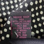 Wrapper Black & White Polka Dot Above the Knee Skirt Lace Hem Photo 8