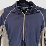 Goode Rider Shirt Womens M Blue Gray 1/4 Zip Pullover Equestrian Horse Riding Size M Photo 0
