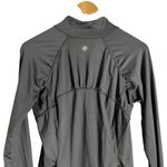 Athleta  Interpid Sun Shield Gray Long Sleeve Quarter Zip Shirt Size Medium Photo 5