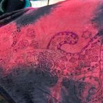 Sami & Jo Y2K red & white abstract paisley rose appliqué top whimsigoth fairy grunge dark Photo 7