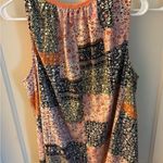 Doe & Rae  Coral Sleeveless Blouse Photo 1