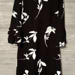 Taylor‎ Bell Sleeve Contrast Print Dress size 6 work wear Black Photo 0