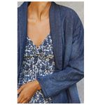 Pilcro Anthropologie Quilted Denim Kimono Jacket Paint Splatter Size XS Photo 3