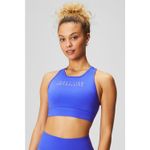 Fabletics  Athletic SET Graphic Sports Bra & Biker Shorts Small Purple Sporty Gym Photo 1