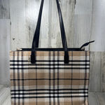 BEIS Béis The Messenger Tote in Plaid – Structured Travel & Everyday Tote Photo 0
