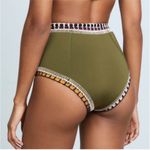 kiini  Wren High-Rise Bikini Bottoms in Olive Green- Still Full Price Photo 4