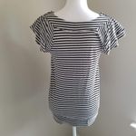 Elle 🦄   / Small / Black and White Stripe tee Photo 3