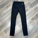 Gymshark Fraction Graphic Logo Leg High Rise Athletic Leggings Black Small Photo 2