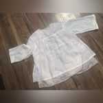 Shades of India cinnamon gauze floral top blouse embroidered spring boho classic White Size undefined Photo 6