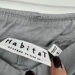 Habitat  gray pull on flat front stretch waist pants career casual size small Photo 3