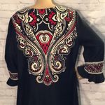 Perceptions Vintage  NY Ruffled Bell Cuffs Art Deco Heavy Weight Dress 16 Photo 5