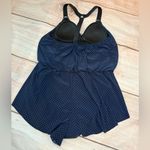 Magicsuit Gabby Blue Polka Dot Romper Swimsuit L135413 Size 12 READ Photo 4