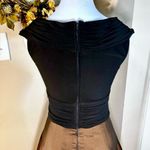 Cache Vintage Caché Fit and Flare Party Dress Stiff Hem Satin Skirt Size 6💛 Photo 6