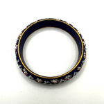 Blue beaded Indian mirrored bangle bracelet Photo 4