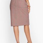 Talbots NWT, Gingham Twill Pencil Skirt, Sz 4P Photo 1