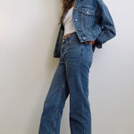 Abercrombie & Fitch The 90s Relaxed Jean Distressed Hem Curve Love Medium Sz 30 Photo 0