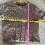 ZARA • NWT• Beige-Pink Eyelash Sweater• Sz M Photo 3