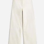 Madewell The Emmett Wide Leg Crop Jean Welt Pocket High Rise White US 26 NWT Photo 5