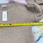 Pink Rose Tan Cozy Knit Sweater Long Sleeve Crew Neck Relaxed Fit Women's Small Photo 5