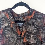 Anthropologie Maeve Tania Black Tiered V-Neck Short Sleeves Tunic Dress Small Photo 5