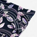 Ann Taylor LOFT Y2K Vintage Pink & Black Floral Petite Skirt Photo 3