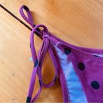 Mollusk Polka Dot Bikini Bottom Pink/Black Tie Side size XS Black Photo 5