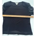 Exclusively Misook Sweater Size Small Black Lace Rhinestone Cocktail Whimsigoth Photo 8