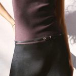 ZARA NWT 2025 collection BLACK/BROWN sleeveless BELTED KNIT MINI DRESS S Photo 5