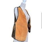 Vintage 70s 80s Reversible Embroidered Vest Western Vibes Open Front Floral sz M Multiple Size M Photo 3