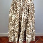 House of Harlow Linen Blend Tropical Tie Back Mini Dress Brown Photo 5