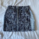 Motel Rocks Mini Snakeskin Skirt Photo 4