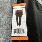 Hilary Radley  Dress Pants Womens 2XL Black Stretch Slash Pockets Formal Wide Leg Photo 2