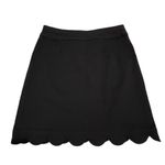 Croft & Barrow Black Scalloped Edge Pencil Skirt Skort Sz 4 Photo 1