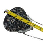 Judith Leiber Swarovski Crystal Leopard Print Chatelaine Miniaudiere Evening Bag Silver Photo 9