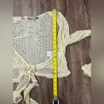 Urban Outfitters  Yellow Knit Tie Front Cardigan Top Medium Basic Casual Everyday Photo 6