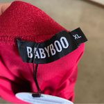 Babyboo  Allissa Mini Halter Dress in Red Sparkle Size XL Photo 4