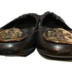 Tory Burch CLAIRE BLACK LEATHER BALLET FLATS Photo 2