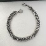 Link Chain Bracelet for Men Women Streetwear Hip Hop Unisex Style Silver Photo 3