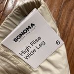 Sonoma NWT high rise wide leg crop pant in riviera sand 6 Photo 8