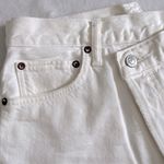 AGOLDE White Criss Cross Jean Shorts Photo 2