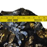 Topshop  Women's Black Gold Silver Floral Sequin Embellished Party Dress‎ Size 6 Photo 9