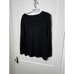 Chico's  Black Lightweight Flowy Loose Fit Minimalist Sweater Women's Medium Photo 2
