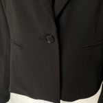 Carmen Marc Valvo Rayon Blend Cutout Blazer Black Size 6 Photo 5