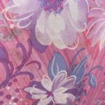 Vintage Floral Polyester Top With Belt Pink Photo 4